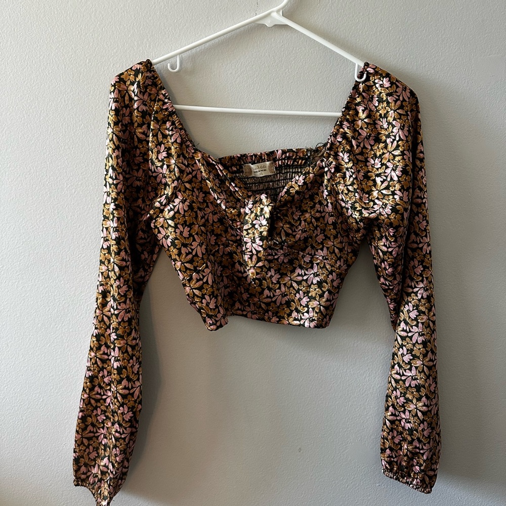 Altar’d State Floral Long Sleeve Top